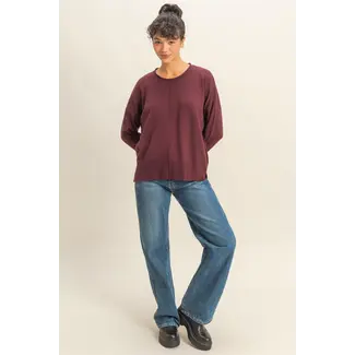 Double Zero Double Zero Roll Neck Drop Shoulder Sweater (DZ25C938)