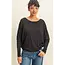 Double Zero Double Zero Long Sleeve Batwing Top (DZ25E181)