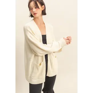 Double Zero Double Zero Open Knit Oversized Cardigan (DZ25E169)