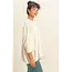 Double Zero Double Zero Batwing 3/4 Sleeve Oversized Top (DZ25E133)