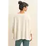 Double Zero Double Zero Batwing 3/4 Sleeve Oversized Top (DZ25E133)
