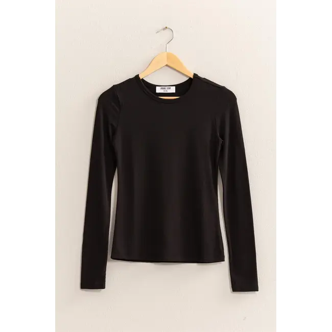 Double Zero Double Zero Basic Long Sleeve Crew Neck Top (DZ25C950)