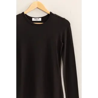 Double Zero Double Zero Basic Long Sleeve Crew Neck Top (DZ25C950)