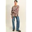 Double Zero Double Zero Washed Oversized Long Sleeve Top with Slit (DZ25C921)