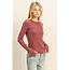 HYFVE HYFVE Mineral Wash Fitted Ribbed Top (HF26A886)