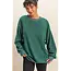 Double Zero Double Zero Oversized Crewneck Casual Sweatshirt (DZ25F114)