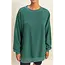 Double Zero Double Zero Oversized Crewneck Casual Sweatshirt (DZ25F114)