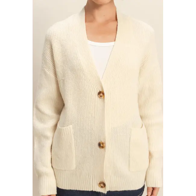 Double Zero Double Zero Cable Knit Cardigan with Buttons (DZ25F346)