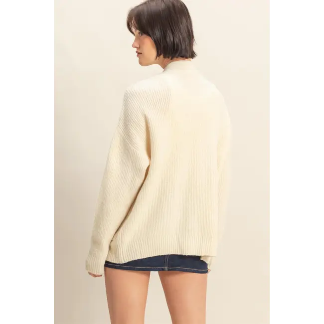 Double Zero Double Zero Cable Knit Cardigan with Buttons (DZ25F346)