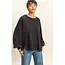 Double Zero Brushed Waffle Long Sleeve Casual Top (DZ25F398)