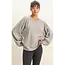 Double Zero Double Zero Brushed Waffle Long Sleeve Casual Top (DZ25F398)