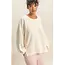 Double Zero Double Zero Brushed Waffle Long Sleeve Casual Top (DZ25F398)