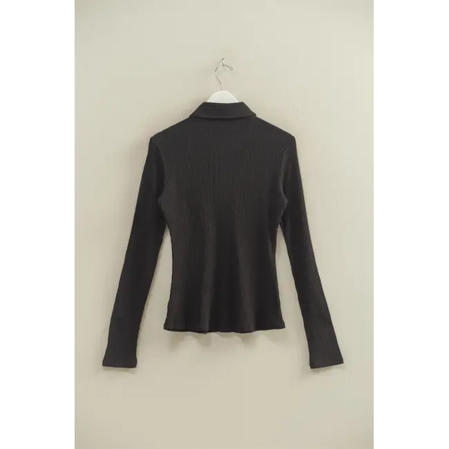 HYFVE Hyfve Chic Textured Long-Sleeve Button-Down Shirt (HF25C984)