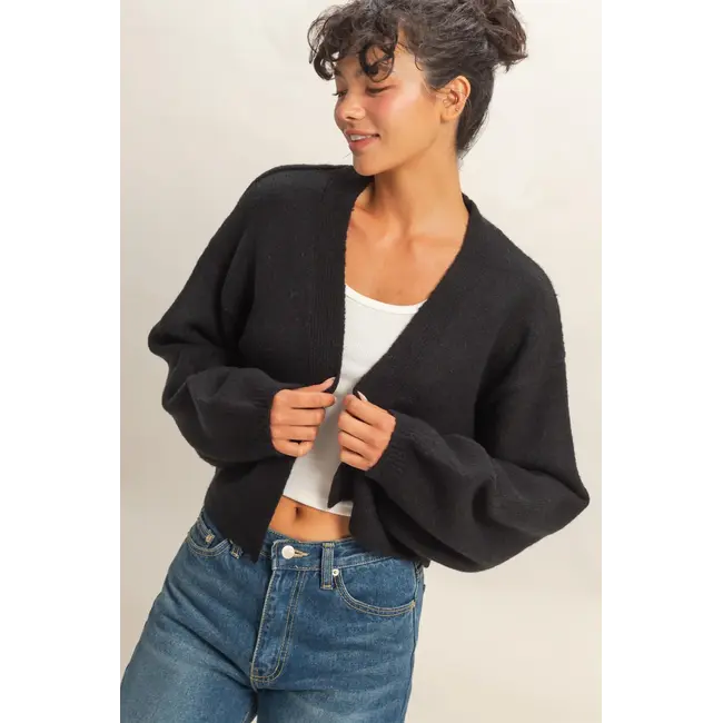 Double Zero Open Front Cardigan Sweater (DZ25F084)