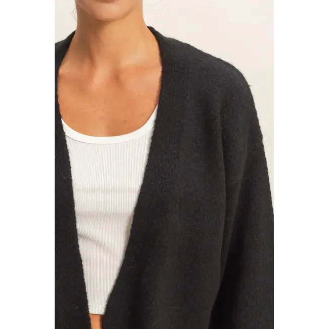 Double Zero Double Zero Open Front Cardigan Sweater (DZ25F084)