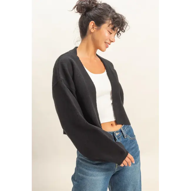 Double Zero Double Zero Open Front Cardigan Sweater (DZ25F084)