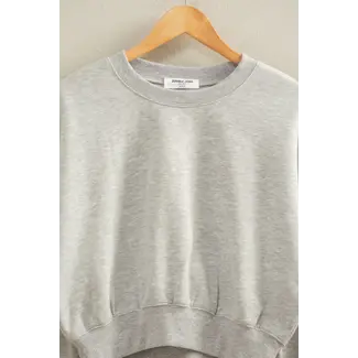 Double Zero Double Zero Everyday Long Sleeve Cropped Sweatshirt (DZ25E415)