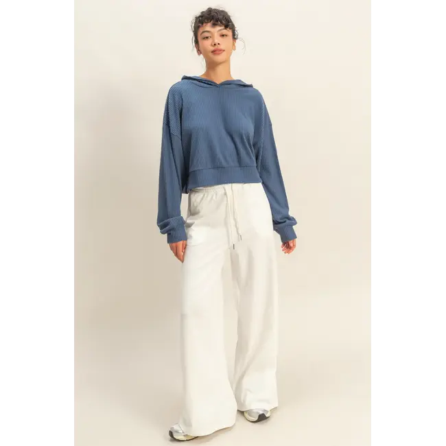 Double Zero Double Zero Ribbed Hoodie (DZ25E545)