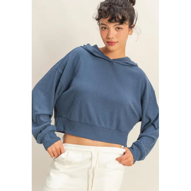 Double Zero Double Zero Ribbed Hoodie (DZ25E545)