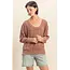 Double Zero Doubel Zero Scoop Neck Waffle LS Top (DZ25E685)