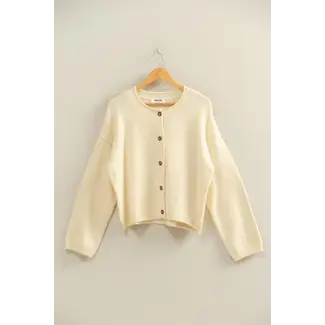 Double Zero Double Zero Relaxed Fit Button-Down Cardigan (DZ25E688)