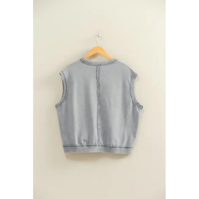 Double Zero Double Zero Mineral Washed Vest (DZ25E826)