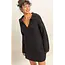 Double Zero Double Zero Polo Long Sleeve Sweater Dress (DZ25E838)