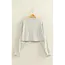 Double Zero Double Zero Cropped High Neck Ribbed Top (DZ25F016)