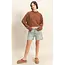 Double Zero Double Zero Cropped High Neck Ribbed Top (DZ25F016)