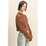 Double Zero Double Zero Cropped High Neck Ribbed Top (DZ25F016)