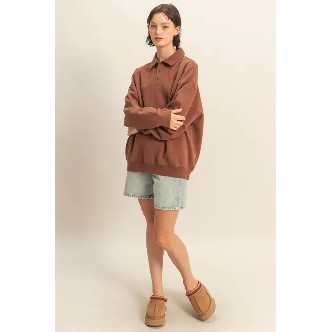 Double Zero Double Zero Oversized Sweatshirt (DZ25F074)