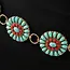 Fame Western Turquoise and Red Concho Belt (MML9240)