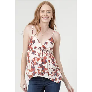 Angie Angie V-Neck Spaghetti Strap Hanky Hem Tank Top (C2E54)