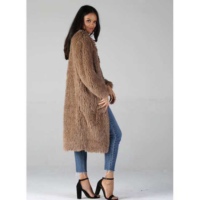 Angie Angie Long Furry Coat (SJ711)