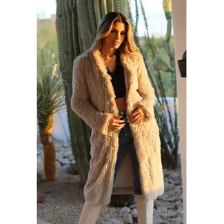 Angie Angie Long Furry Coat (SJ711)