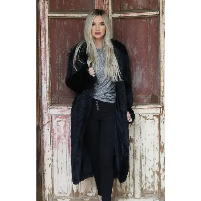 Angie Angie Long Furry Coat (SJ711)