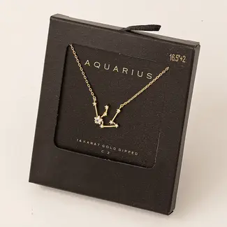 Fame Secret Box Aquarius Constellation Necklace (SB20310)