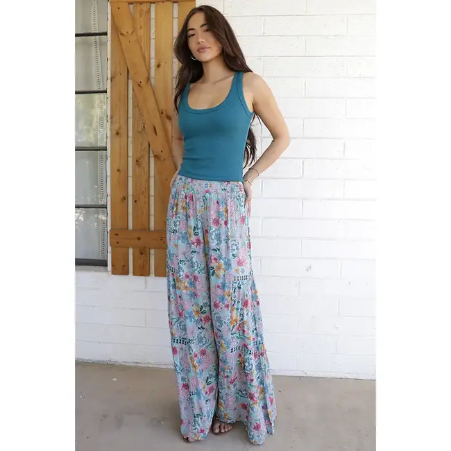 Angie Angie Palazzo Pant/lace(25R84)