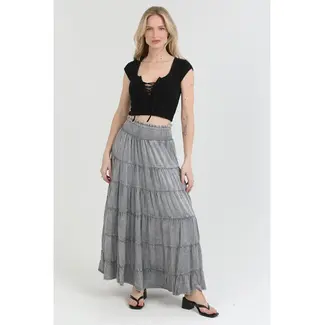 Angie Angie Tiered Skirt Smock Waist (26P57)