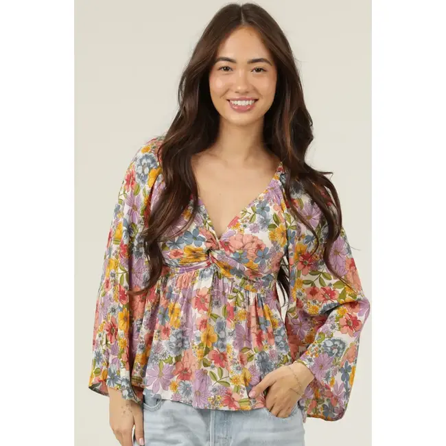 Angie Angie Twist front LS Top (C2E20)