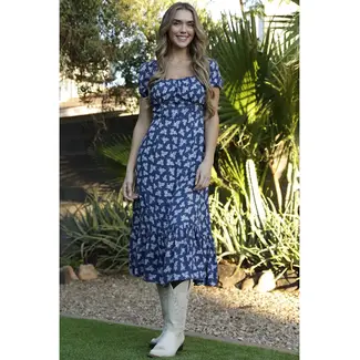 Angie Angie Deep U Neck Maxi Dress (C4736)