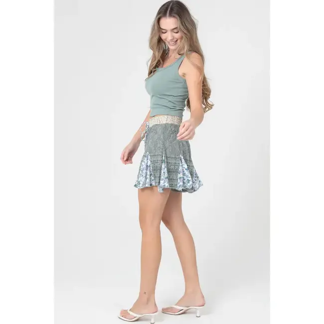 Angie Angie Smocked Waist Shorts (BS909)