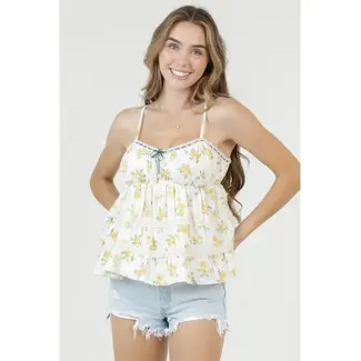 Angie Angie Lace Trimmed Corset Top (C2E82)