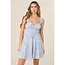 Angie Tie Front Peasant Top Dress (C4E26)