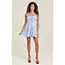 Angie Tie Front Peasant Top Dress (C4E26)