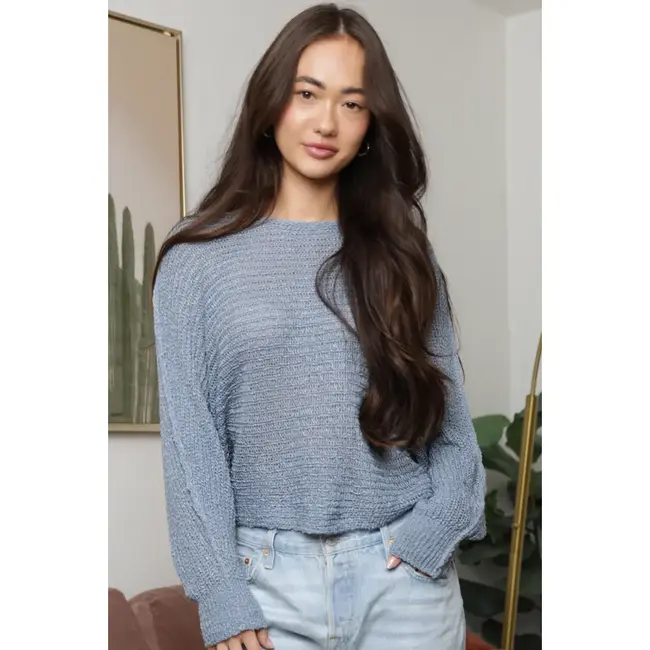 Angie Angie Open Knit Pullover (XHQ18)