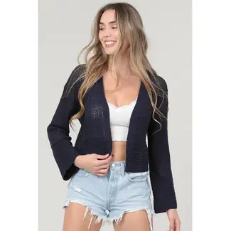 Angie Angie Open Knit Cardigan (XHS24)