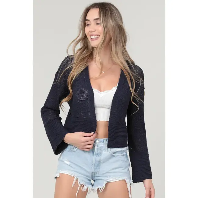 Angie Open Knit Cardigan (XHS24)