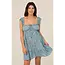 Angie Ruffle Cap Sleeve Tiered Short Dress (C4K27)