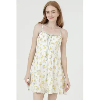 Angie Angie Lace Trimmed Corset Top Dress (H4725)